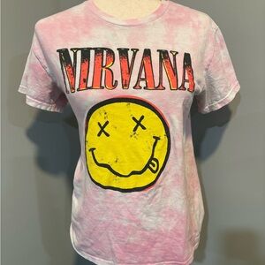 Nirvana Pink Tie-Dye T-Shirt
